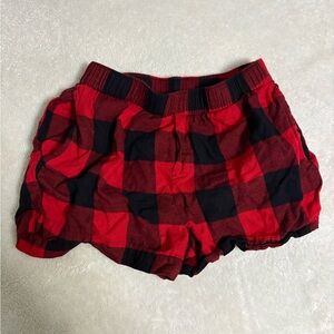 Target Red and Black Plaid Athletic Shorts